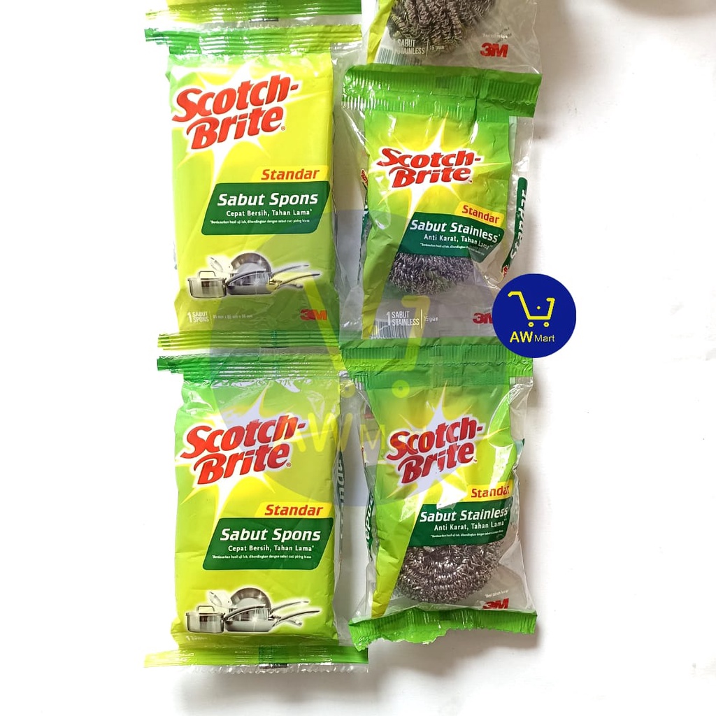 SCOTCH BRITE - SABUT SPONS, STAINLESS