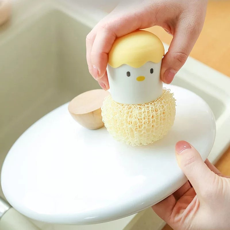 Sikat Cuci Piring Sabut Panci Kitchen Cleaning Fiber Brush 1120