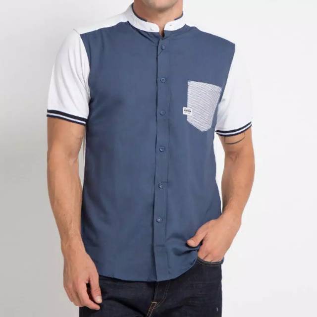 RA JEANS Baju Kemeja Koko Pria Premium Lengan Pendek - Original