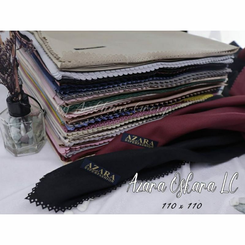 jilbab segi empat  azara fashion polos dengan bahan yang lembut