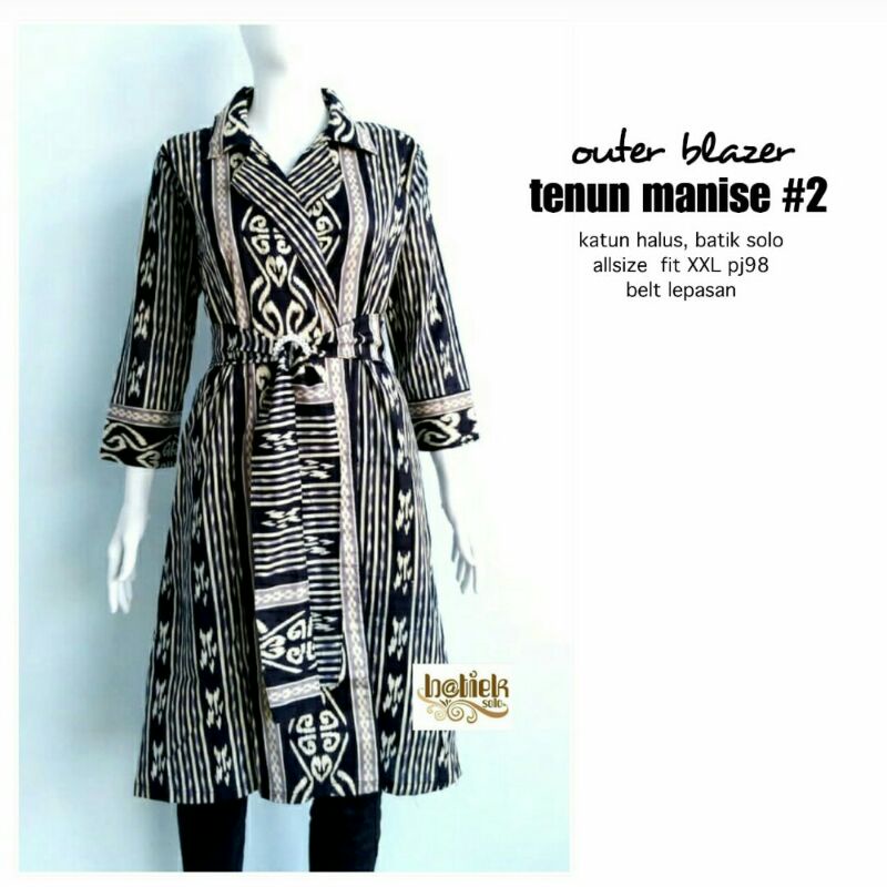 Auter Blaxer Batik Tenun Manise #2