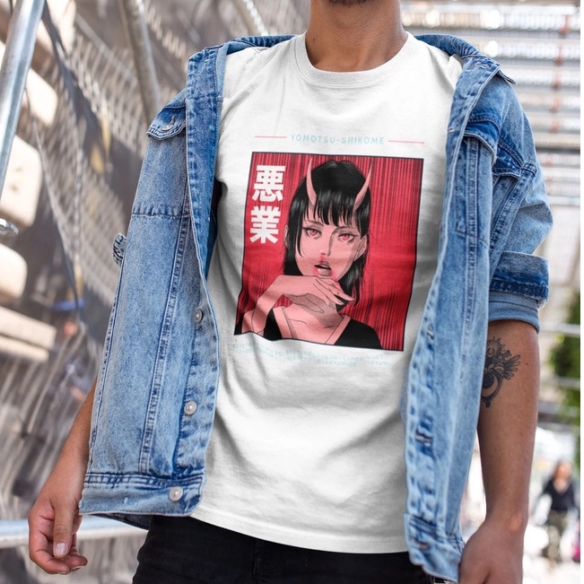 Tshirt Devil Girl Yomotsu-Shikome Premium Unisex