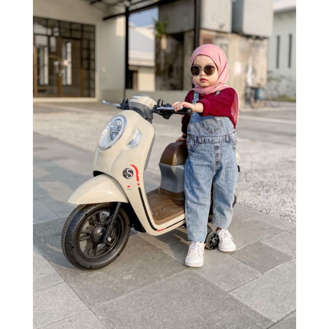 Overall Jeans Anak 1-6 tahun Super Premium / Overall Panjang Jeans Washed