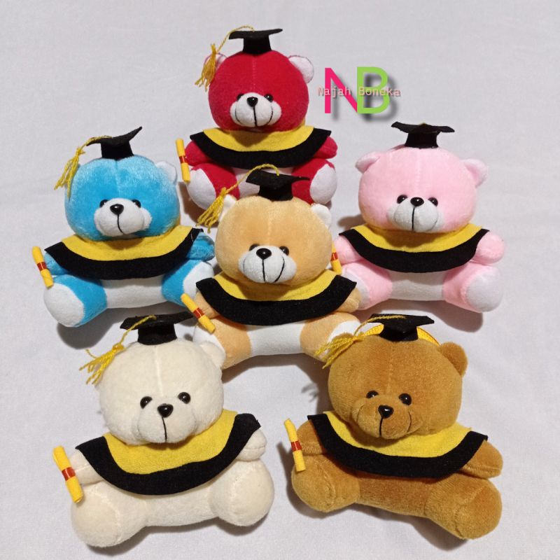 Boneka wisuda syal mini ukuran 15 cm kecil boneka wisuda boneka mini untuk buket boneka untuk wisuda boneka murah boneka piala