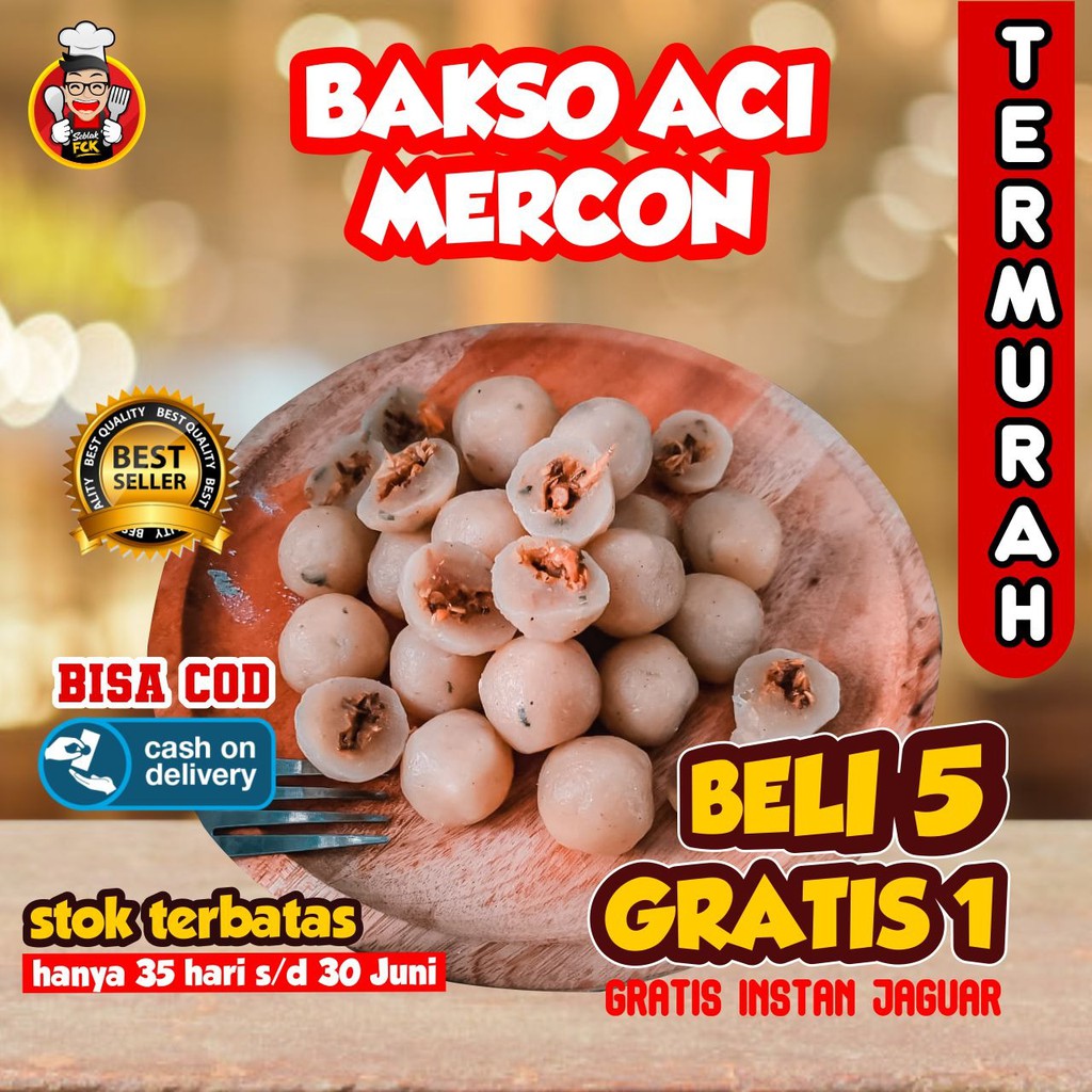 PENTOL ACI JAGUAR 20Biji TERMURAH ALL VARIAN ISI BASO ACI BOCI BAKSO ACI TERLEZAT BELI 5 GRATIS 1