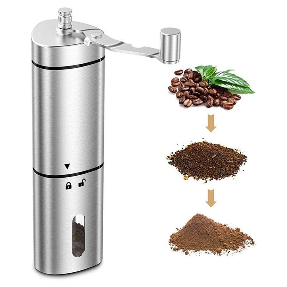 Solighter Penggiling Kopi Manual Coffee Accessories Espresso Coffee Bean Grinder Burr Stainless Steel