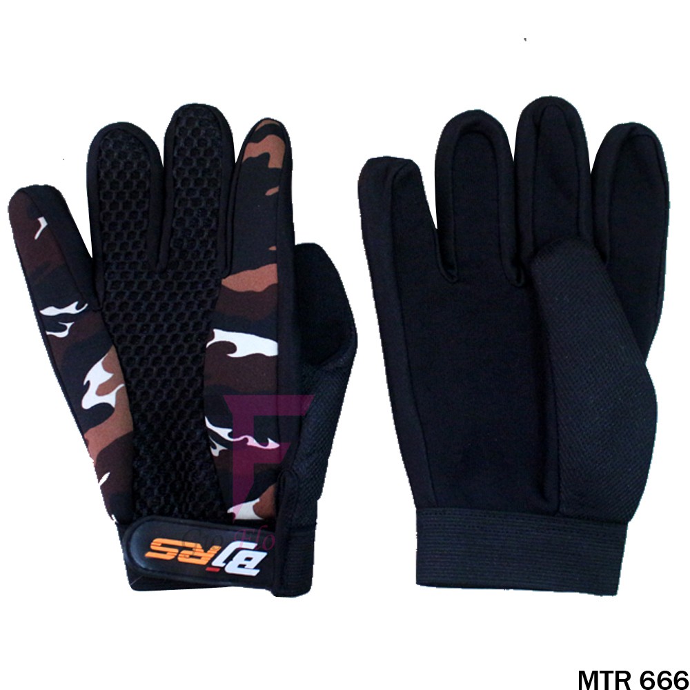 GIOFLO Sarung Tangan Motor Army Full Finger Motif Loreng Kamuflase (Banyak Pilihan Model)