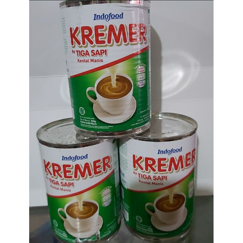 

Susu kental manis Kremer by Tiga Sapi jumbo 500gr