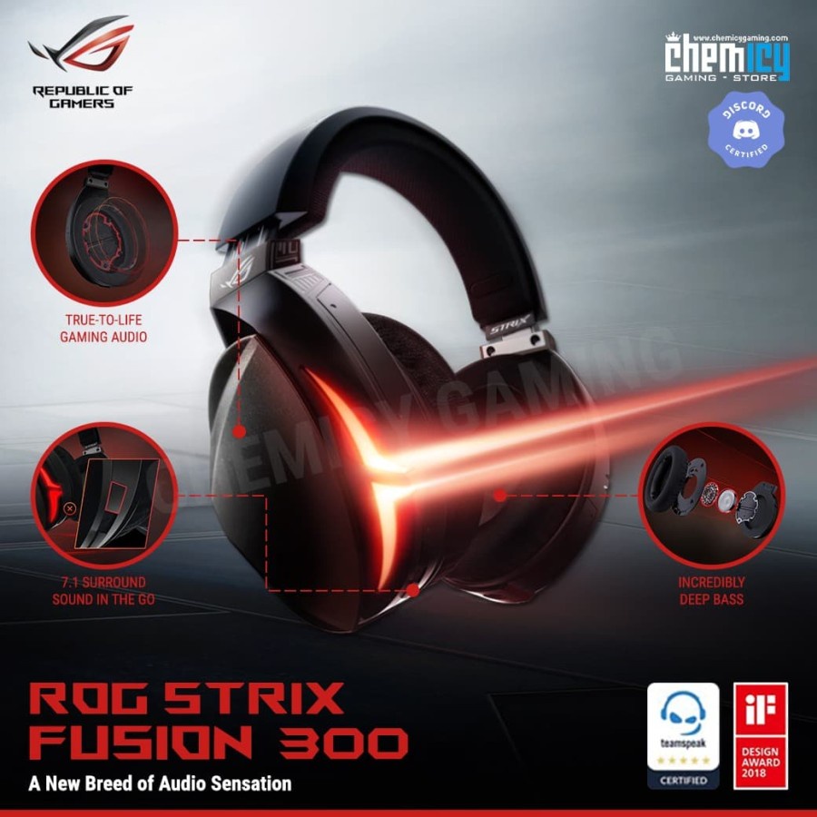 Asus ROG Strix Fusion 300 7.1 Wired Gaming Headset