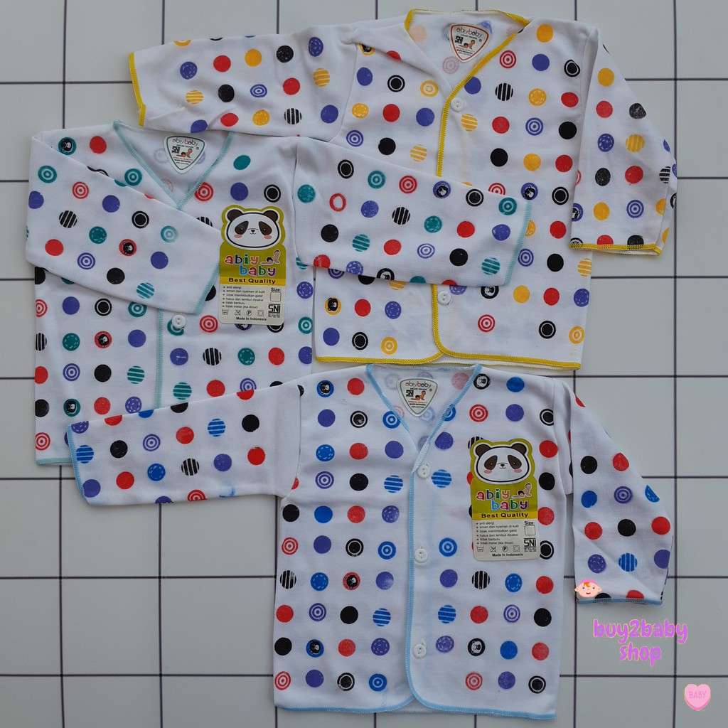 Baju lengan panjang Bayi Abiy Baby Isi 6 PCS