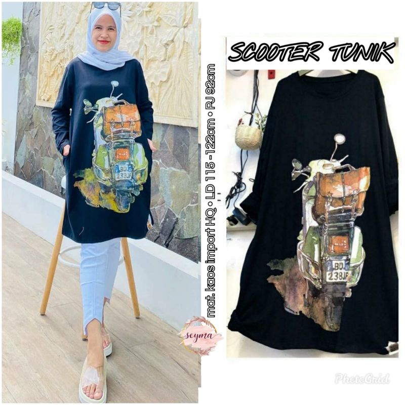 SCOOTER TUNIK KAOS IMPORT BY SEYMA
