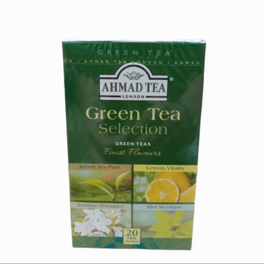 

Ahmad Tea Green Tea Collection 20 Foil Tea Bags dengan 4 jenis