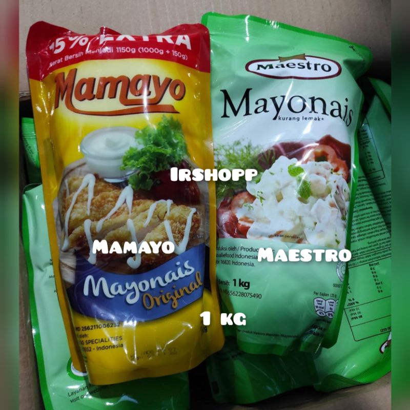 

maestro mayonaise 1kg /mamayo mayonaise 1kg/thousand island 1kg