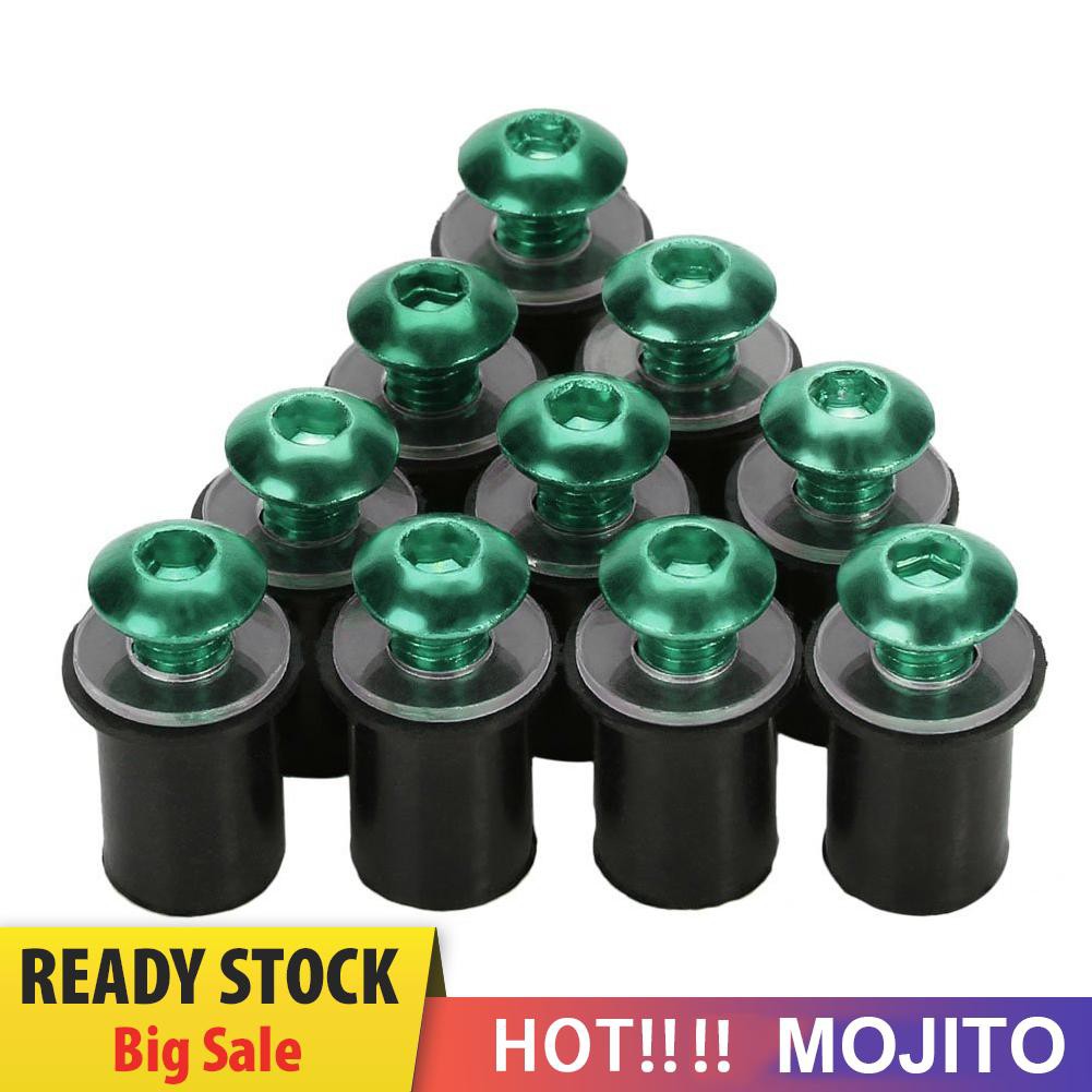 Mojito 10pcs Baut Kaca Depan Motor 5mm / 0.20in