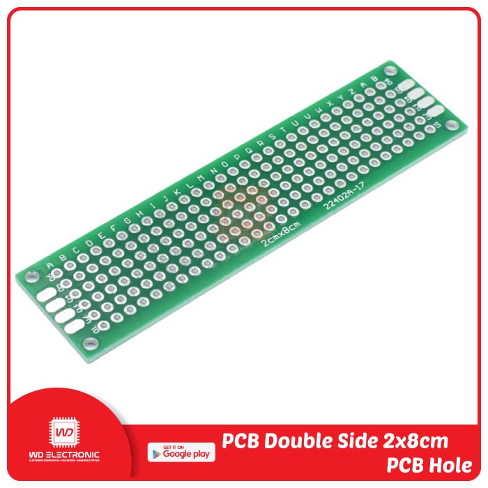 PCB DOUBLE SIDE 2x8cm PCB MATRIX 2x8 PCB LUBANG 2x8 PCB FR4 PROTOBOARD