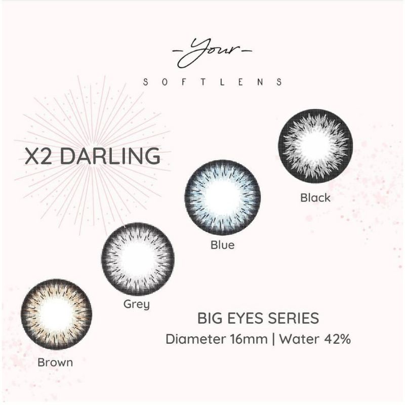 {BISA COD} SOFTLENS X2 DARLING BY EXOTICON NORMAL &amp; MINUS -0.50 SD -3.00