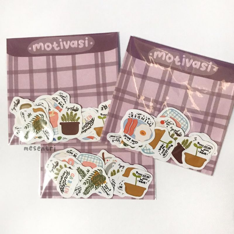 

Mesentri - Hand cut sticker planner book decoration | Motivasi