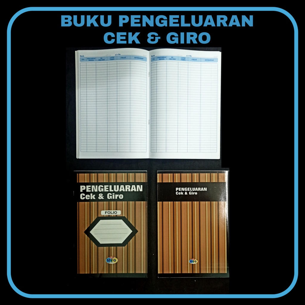 

MJ Pengeluaran Cek-Giro MG Folio / Buku Cek / Buku Giro