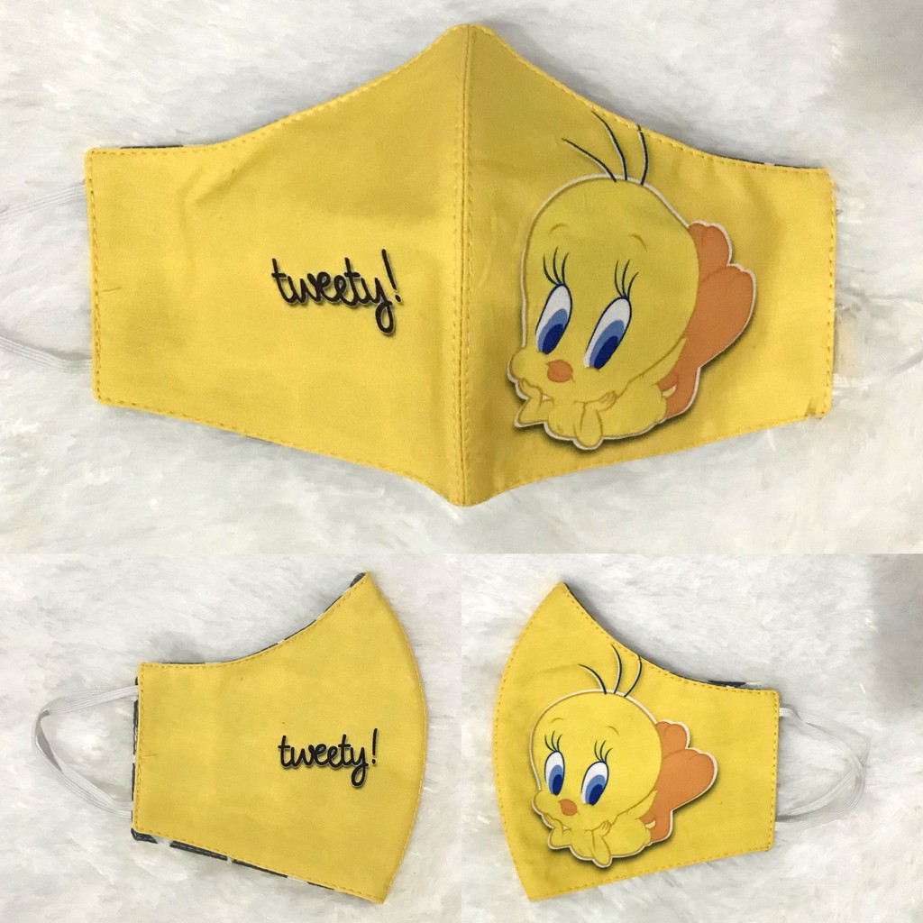 Masker Kain Premium 3ply (fabric mask) - Tweety