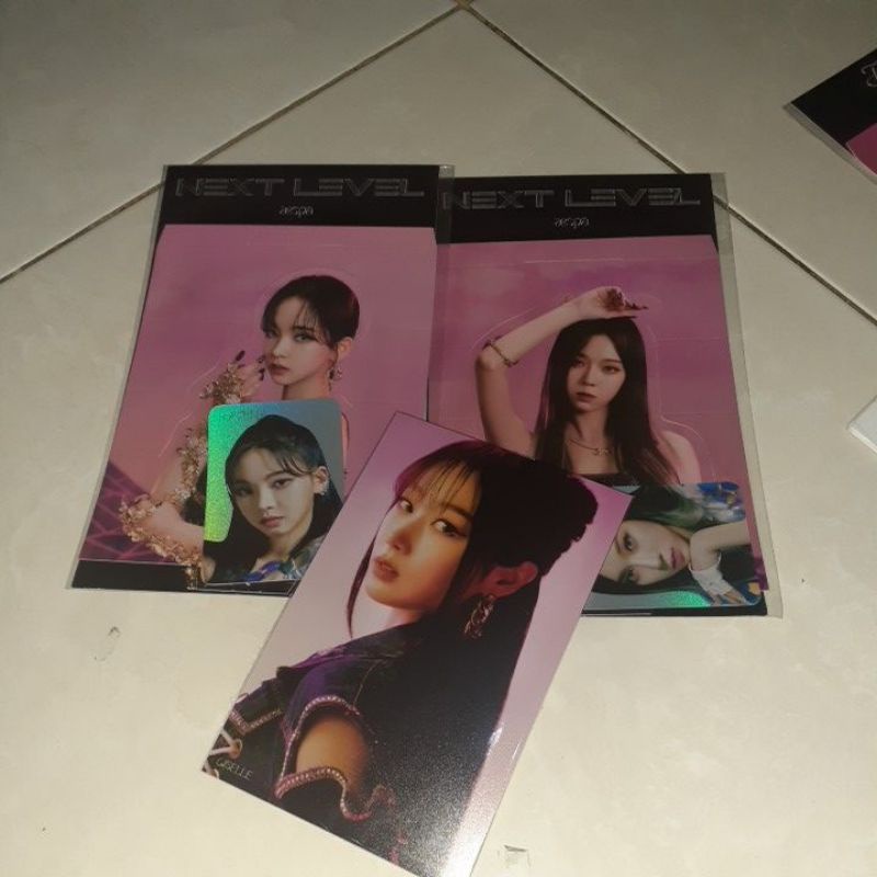 official karina winter aespa next level holo set giselle photoset