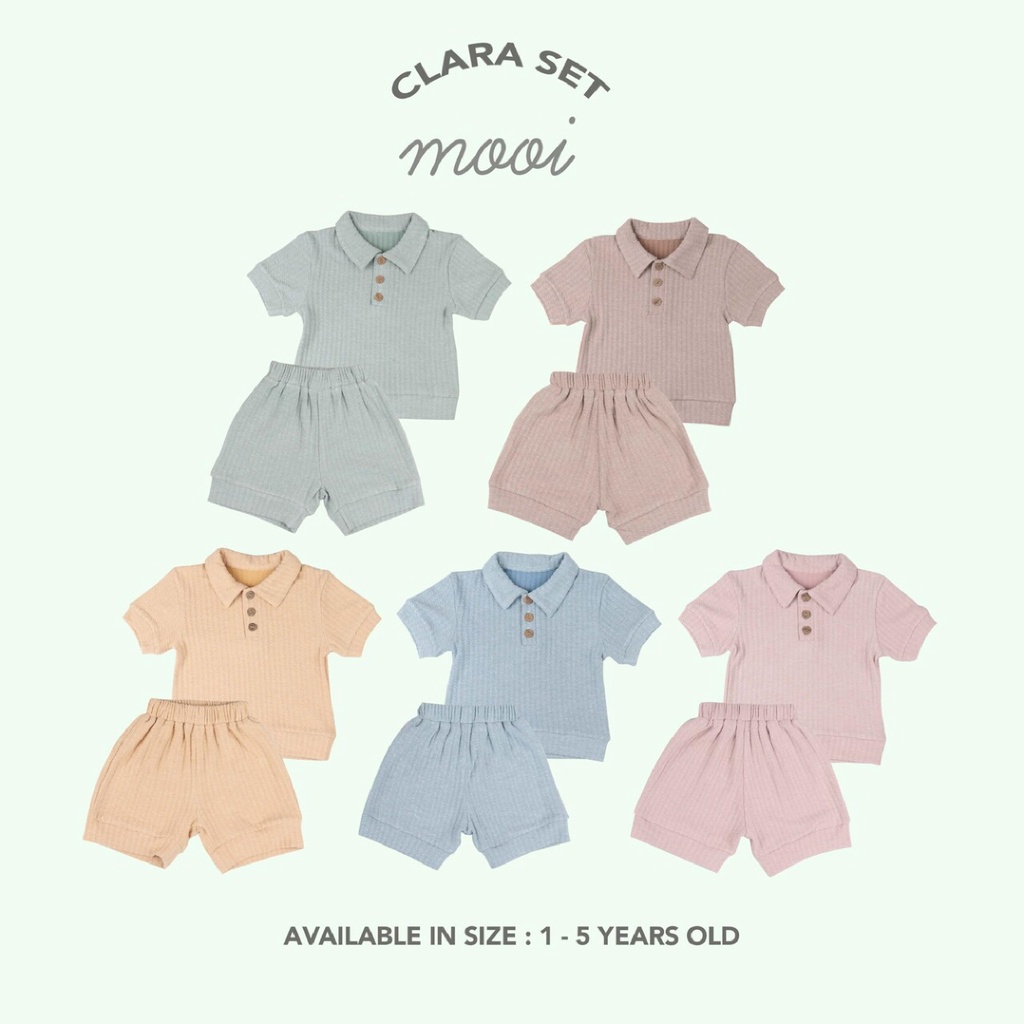 PROMO 7.7 PROMO BAJU LEBARAN MURAH MOOI CLARA SET SETELAN BAJU PENDEK CELANA PENDEK SETELAN PAKAIAN BAJU ANAK 1 - 3 TAHUN