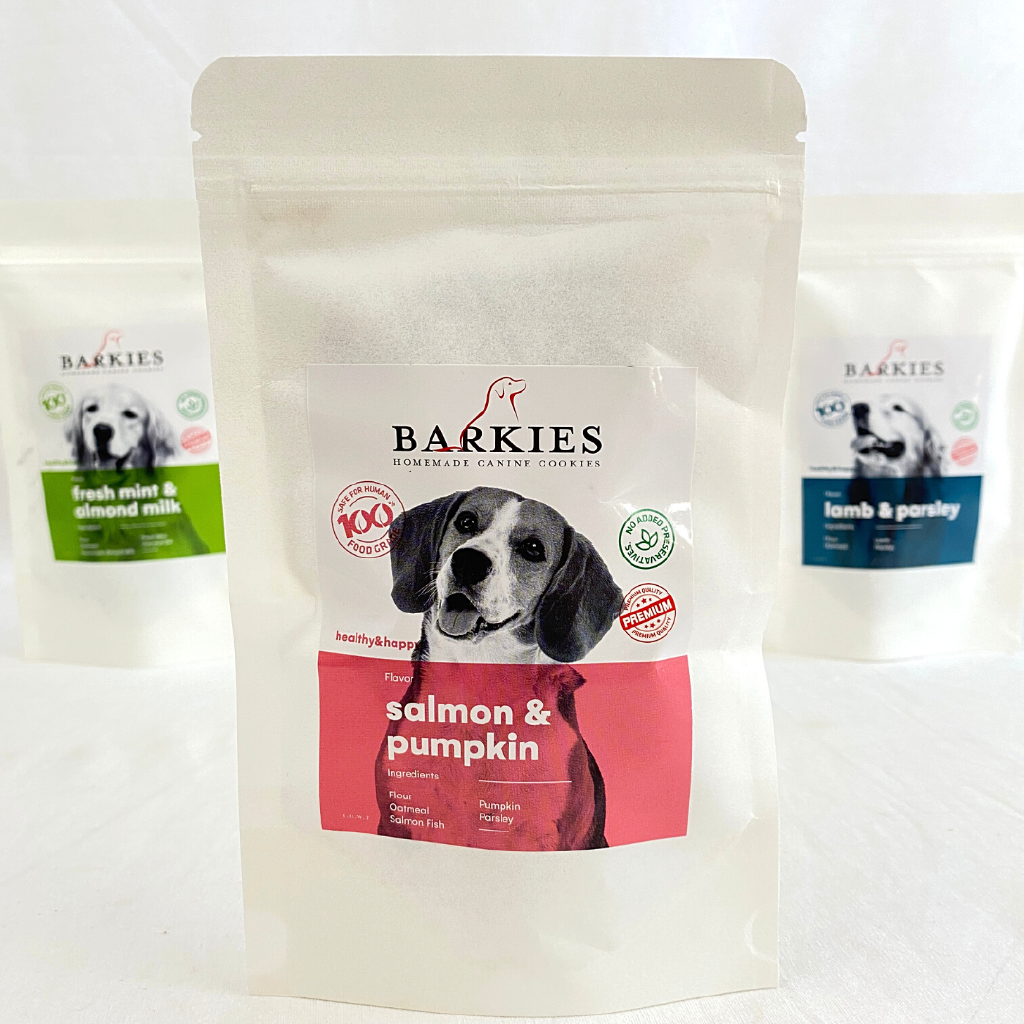 

BARKIES Snack Anjing Premium SALMON And Pumpkin 70g