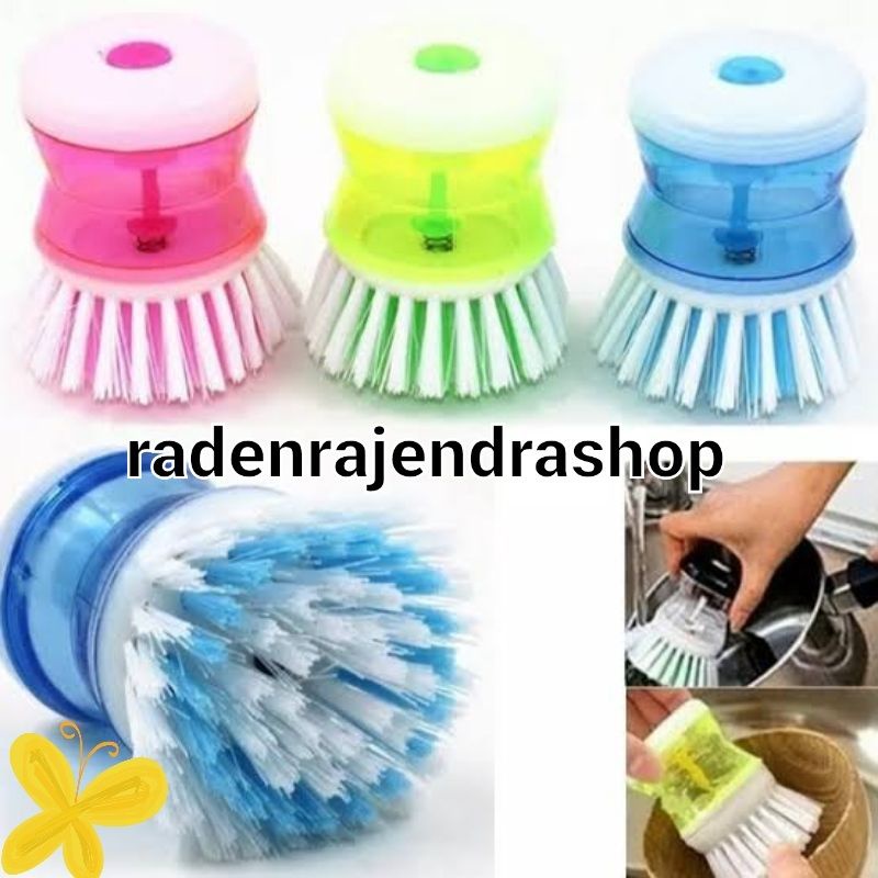ALAT SIKAT PANCI DISPENSER TEMPAT SABUN CAIR ALAT CUCI PIRING PRAKTIS