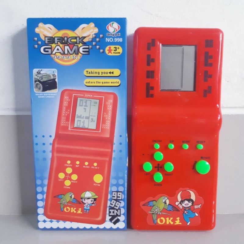 Mainan Brick Game Tetris Gimbot Jadul - Game boy Anak Laki Perempuan