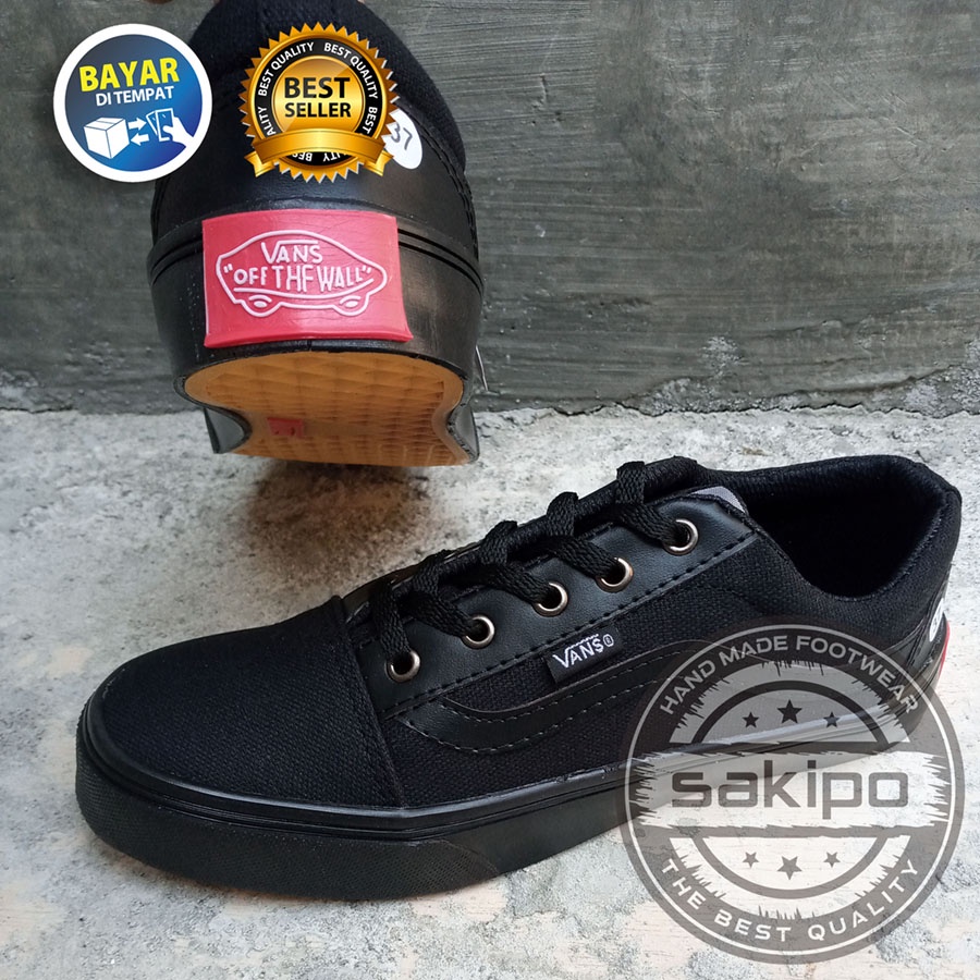 PROMO 8.8 KEMERDEKAAN SALE !! SEPATU SNEAKERS WANITA DAN PRIA REMAJA VANS OLDSKOOL VANS CACING TERMURAH TERLARIS / SEPATU SEKOLAH HITAM BERTALI / SAKIPO