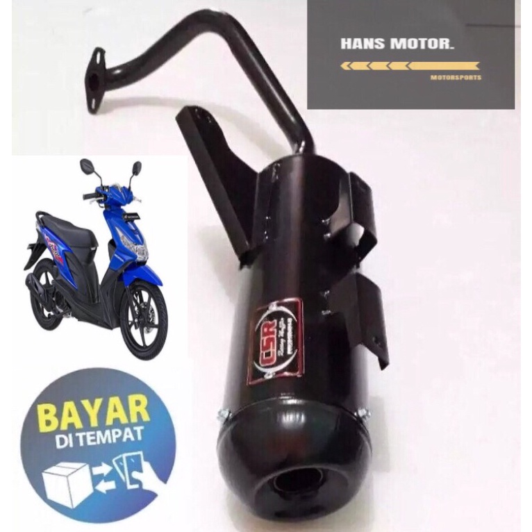 kenalpot racing bobokan beat fi beat karbu-knalpot racing model bobokan Honda beat fi beat karbu