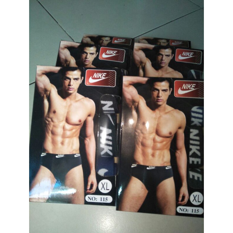 Celana dalam pria NIKE (isi 3) sempak cd dalaman pria color boxer