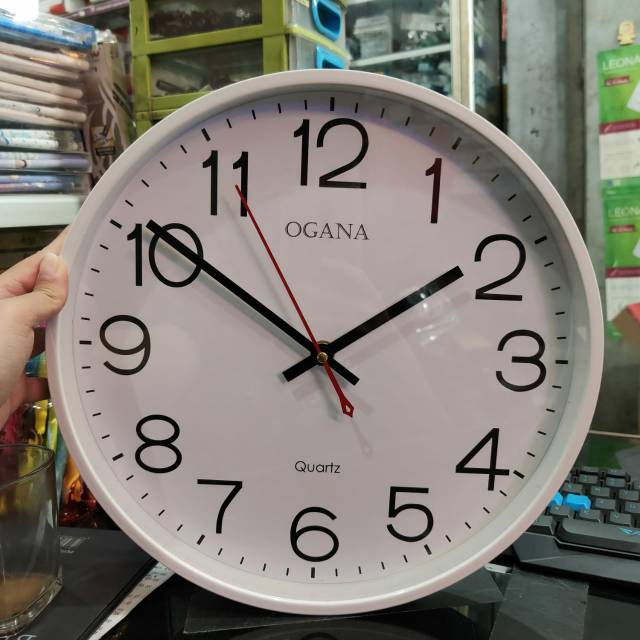 Jam Dinding Ogana Putih Bulat T-901