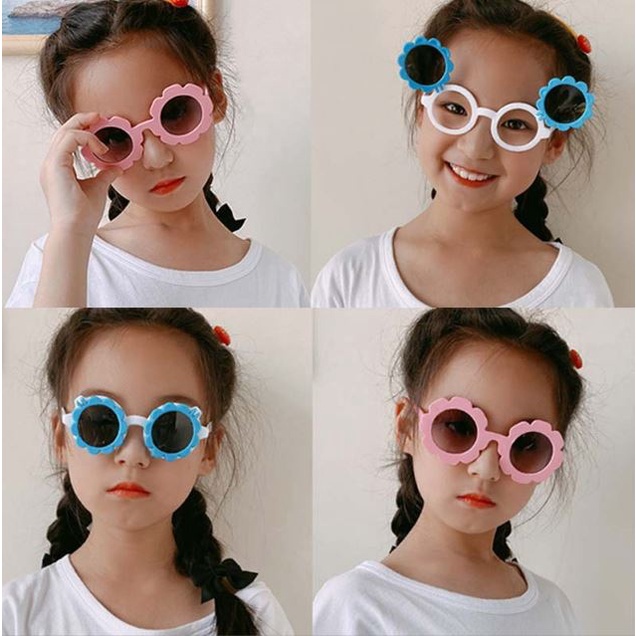HC Kacamata Anak Fashion Kacamata Anak Motif Bunga Matahari Kacamata Hitam High Quality Kids Sunglasses Kaca Mata Murah Import-6