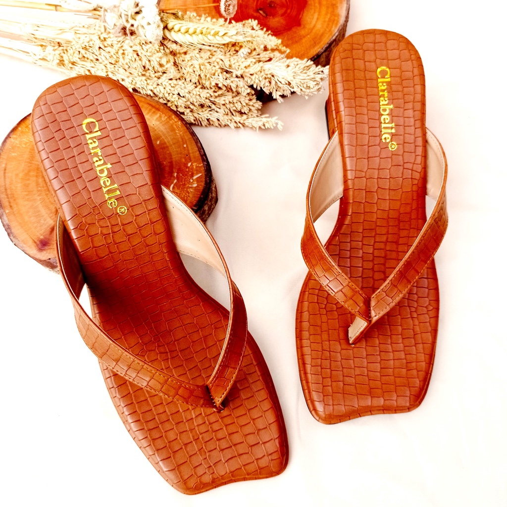 Clarabelle Airin Sandal Hak Tahu Wanita