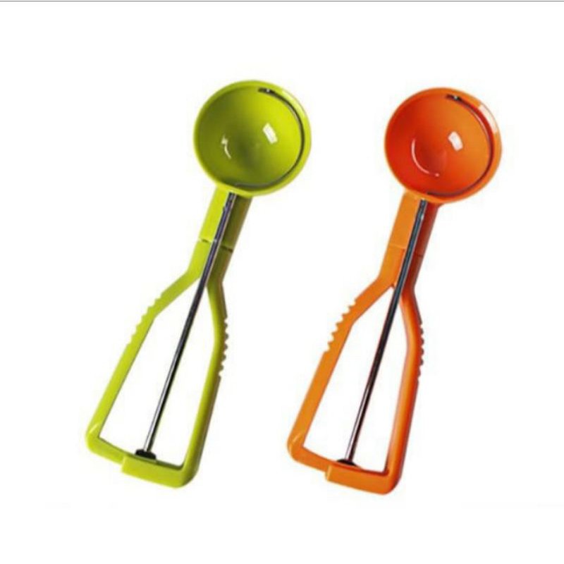 Sendok Es krim Ice Cream Spoon  plastik Ice Cream Scoop - Orange