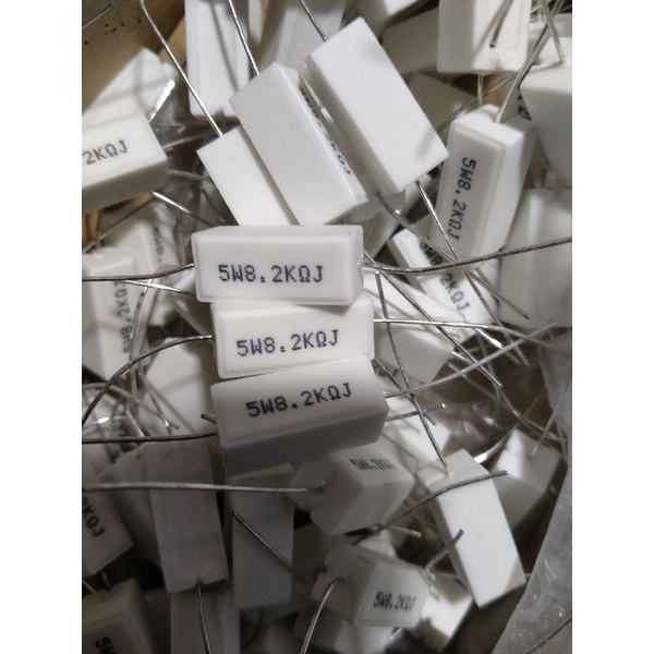 resistor 8k2K 5W kaki tebal