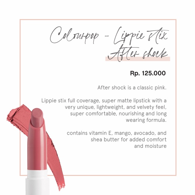 

Colourpop lippie stix - after shock