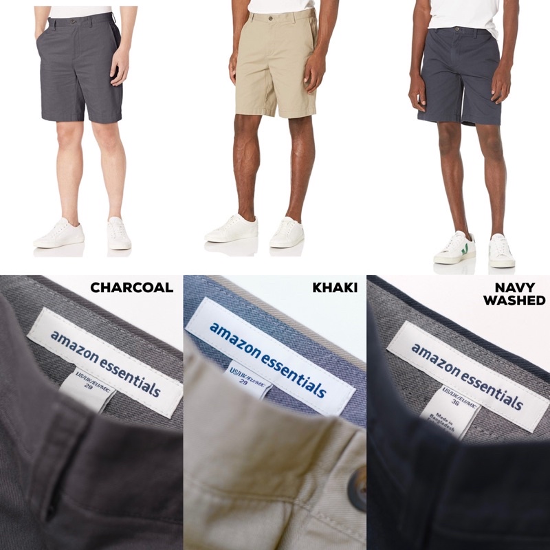 Celana Pendek Amazon Essentials Slim Fit 9" Shorts AMZ-SHO-03