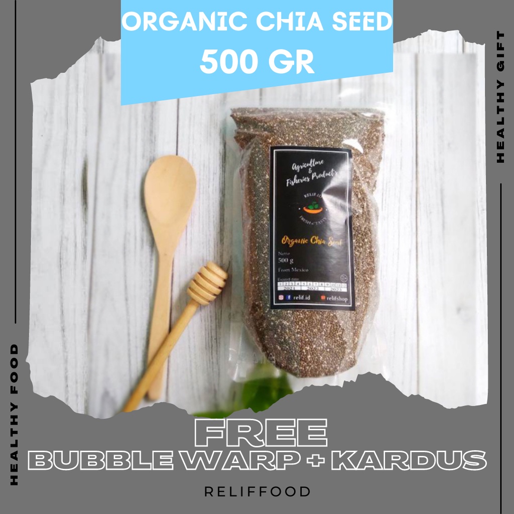 

ORGANIC BLACK CHIA SEED MEXICO 500 GRAM