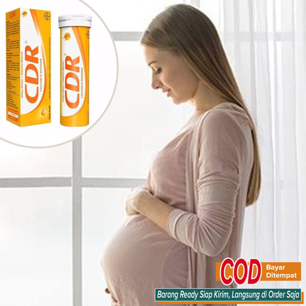 Vitamin Ibu Hamil Vitamin Cegah Cacat bawaan janin ~ CDR TUBE isi 10tablet