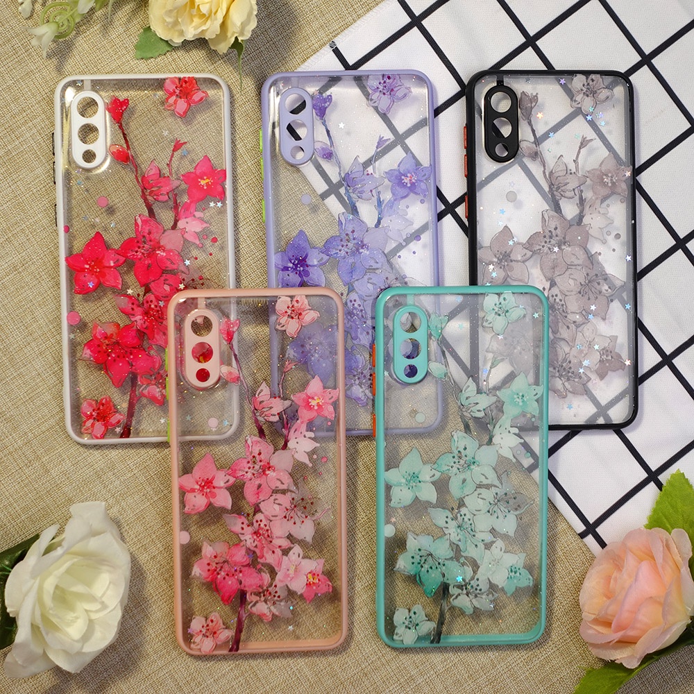 SOFTCASE MOTIF BUNGA SAMSUNG A02 A22 A22 5G A52 A72 J2 PRIME A3S A9 2020 A5 2020 C20 4G Y17 Y15 Y12 NOTE 9 M3 X3 CASE FLORIST