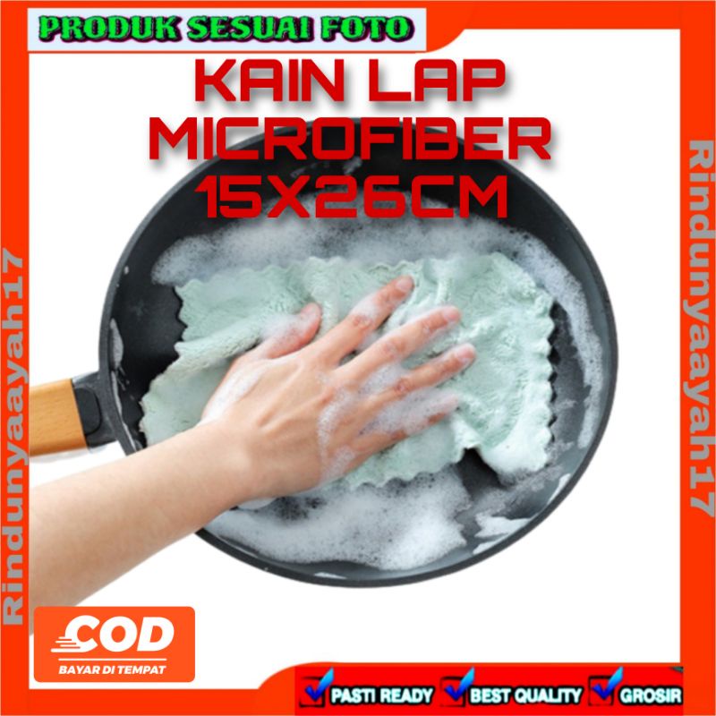 [RA] KAIN LAP MICROFIBER MIKROFIBER POLES WAX COATING 15X26 CM 15X26CM