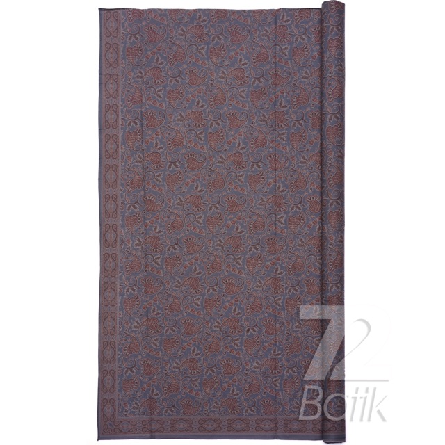 KAIN BATIK KATUN Premium Warna Abu Abu Tua Grey Gray 729355 Cap 72 Jarik Jarit Samping Kebat Panjang Batik Katun Modern Premium Bahan Seragam Batik Pernikahan Kantor Keluarga Murah Kamen Jadi Batik Bali Lembaran