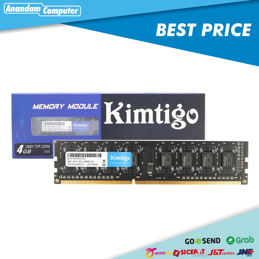 Kimtigo DDR3 4GB 1600 MHz