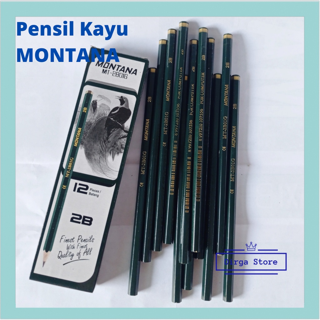 

Pensil Tulis Menulis Kayu Montana 1 Pak Pencil Cewek Cowok Perempuan Laki Anak Sekolah Kantor