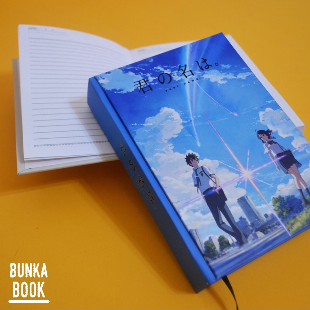 

Pocket Book Anime Kimi no Nawa Hardcover Ukuran A6 jurnal Agenda Planner Gift Couple