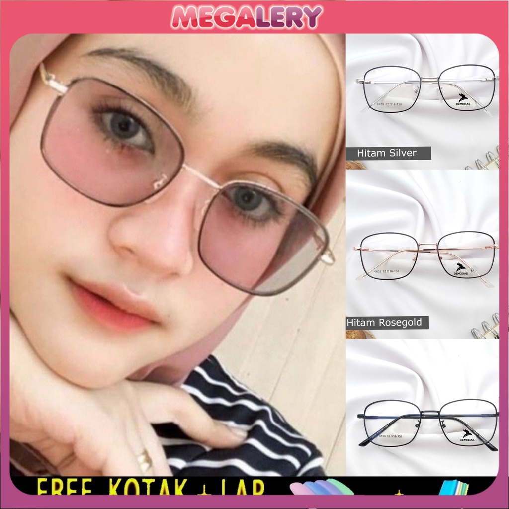 Kacamata Photocromic WANITA Anti Radiasi 2 in 1 Blueray Gaya Vintage import