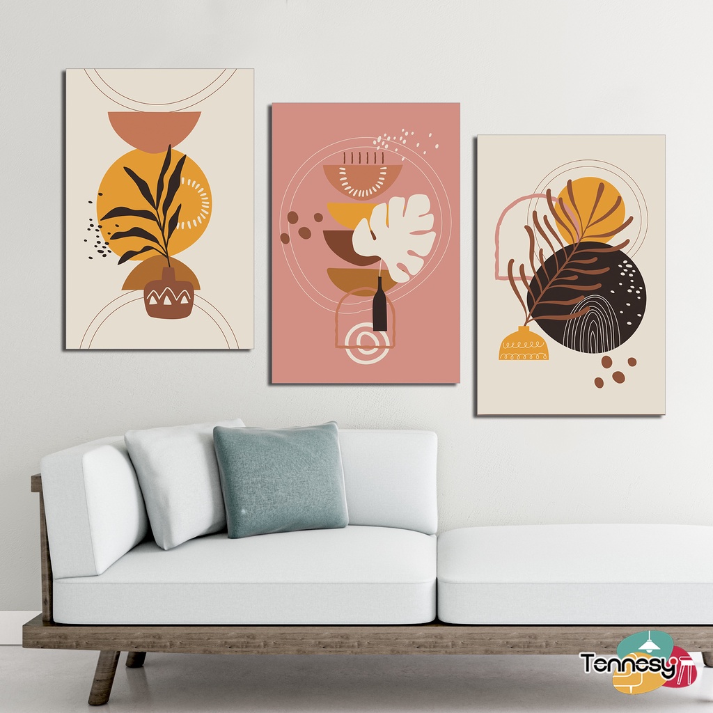 HIASAN DINDING WALL DECOR BOHO ARTS ABSTRACT 20x30CM PAJANGAN POSTER DEKORASI DINDING KAMAR TIDUR RUMAH