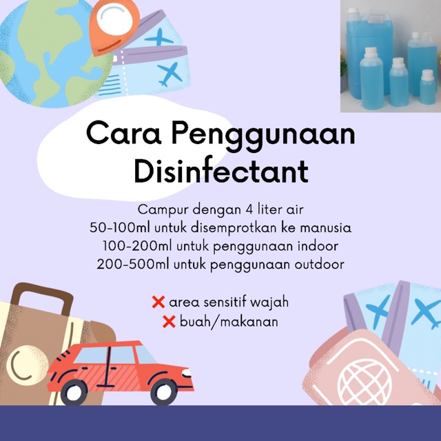 BELI 2 GRATIS 1 Disinfectant Disinfektan 500ml