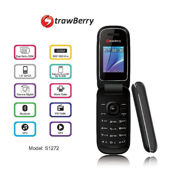 HP STRAWBERRY S1272 GARANSI RESMI STRAWBERRY INDONESIA TERMURAH-3